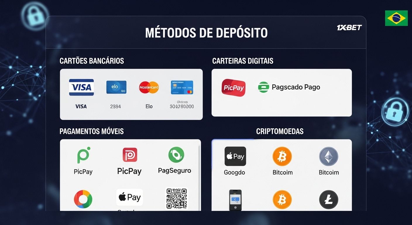 Métodos de depósito disponíveis 1xbet deposit